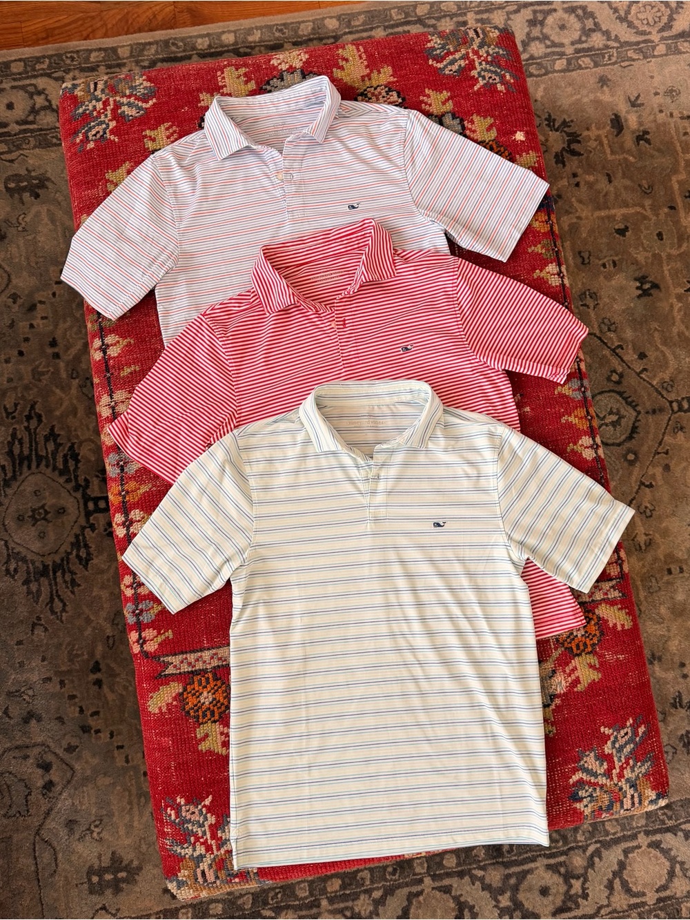 Vineyard Vines Striped Performance Polos